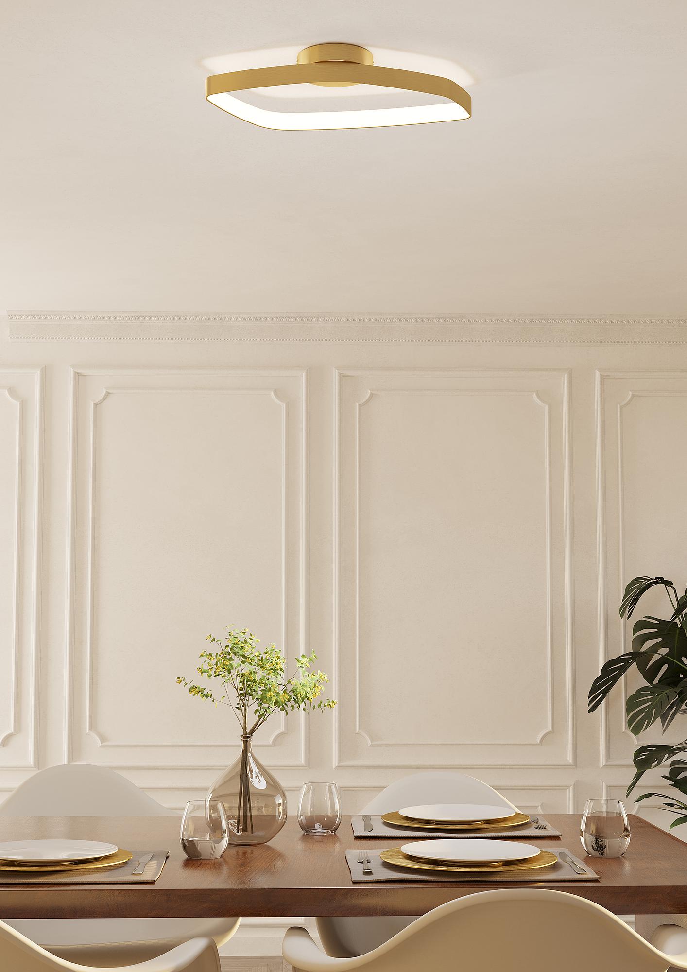 Vallerosa Ceiling Light Steel Polycarbonate Single-flame 1