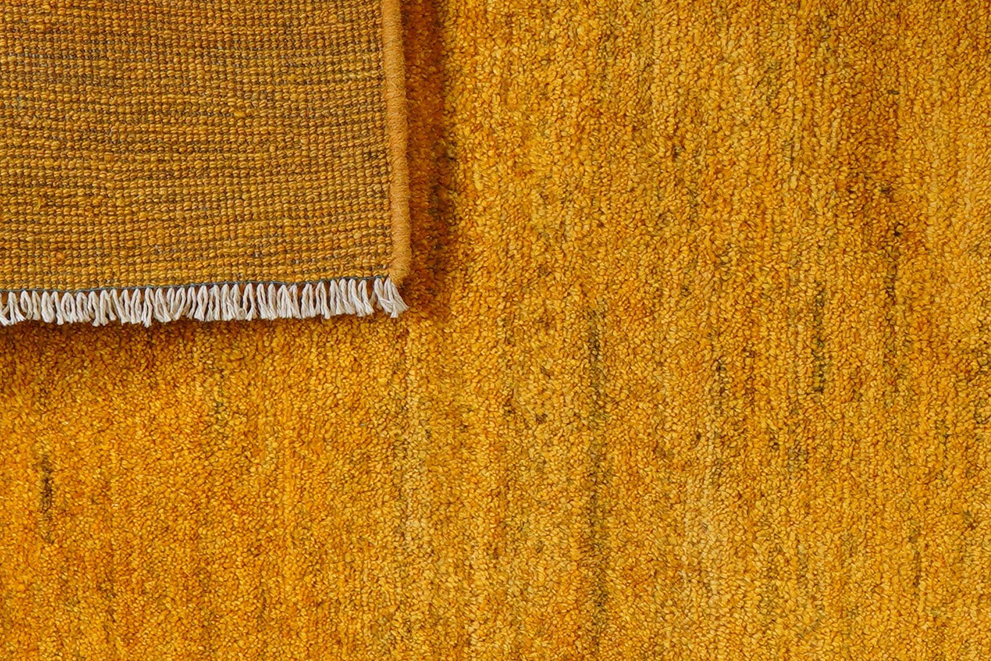 Gabbeh Rug Wool Yellow 5