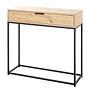 Malmö Konsolentisch Eichenholz Schwarz 1