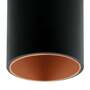 LED ceiling light metal plastic black copper 1