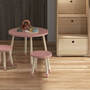Dots Kindertisch Eschenholz Dark Rose 4