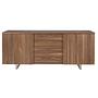 Sideboard Walnussholzfurnier Verchromter Stahl 5