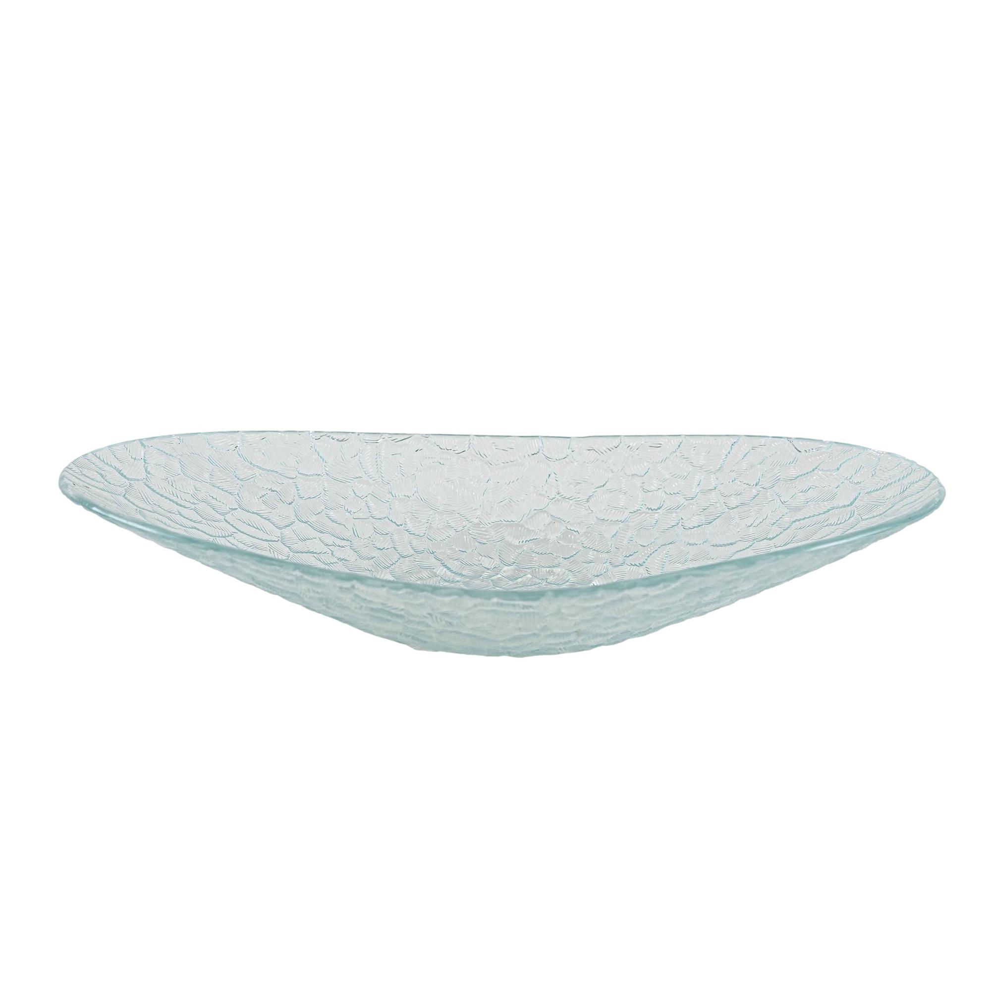 Glass serving platter 1970s 0