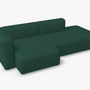 Mags Modulsofa Samt Lola Dark Green 1