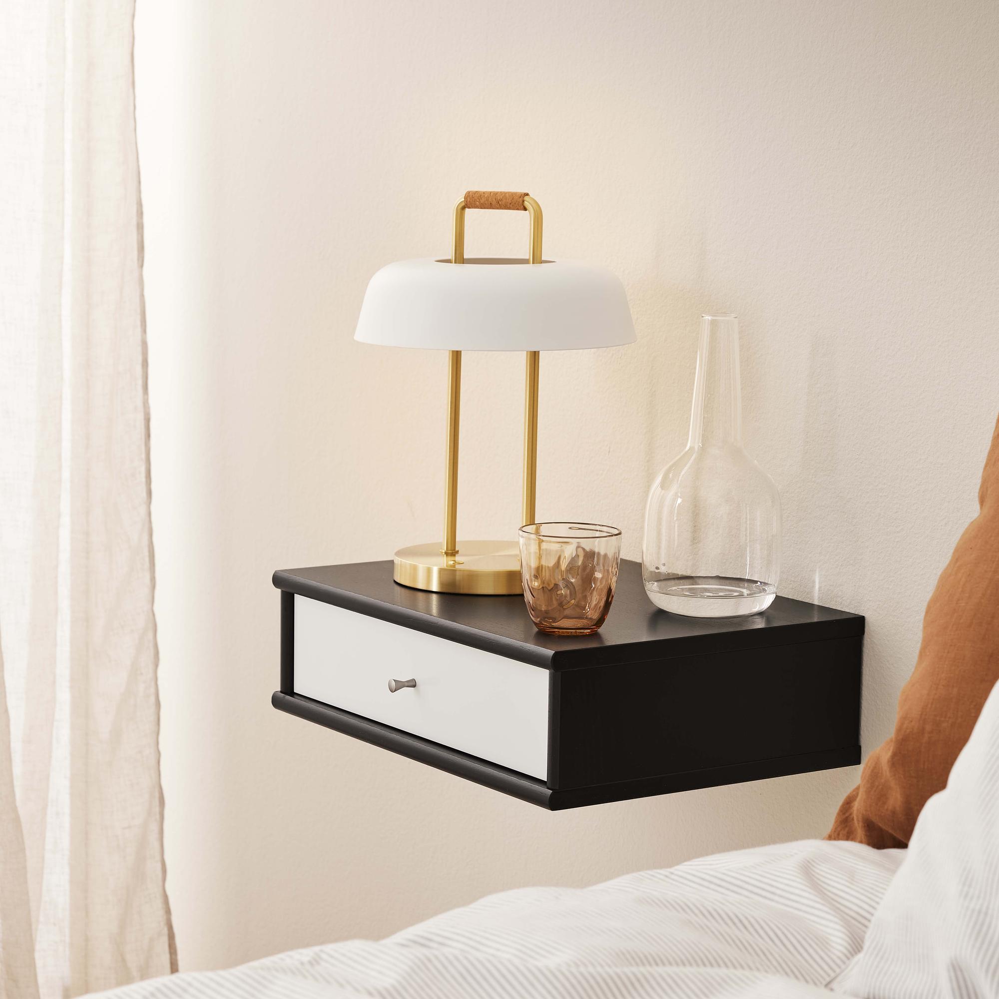 Heim Leuchte Tragbar mit Mini-USB-Anschluss Messing Weiß 0