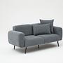 Side Sofa 2-Sitzer Anthrazit 2