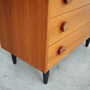 Vintage chest of drawers wood brown 1960s 8