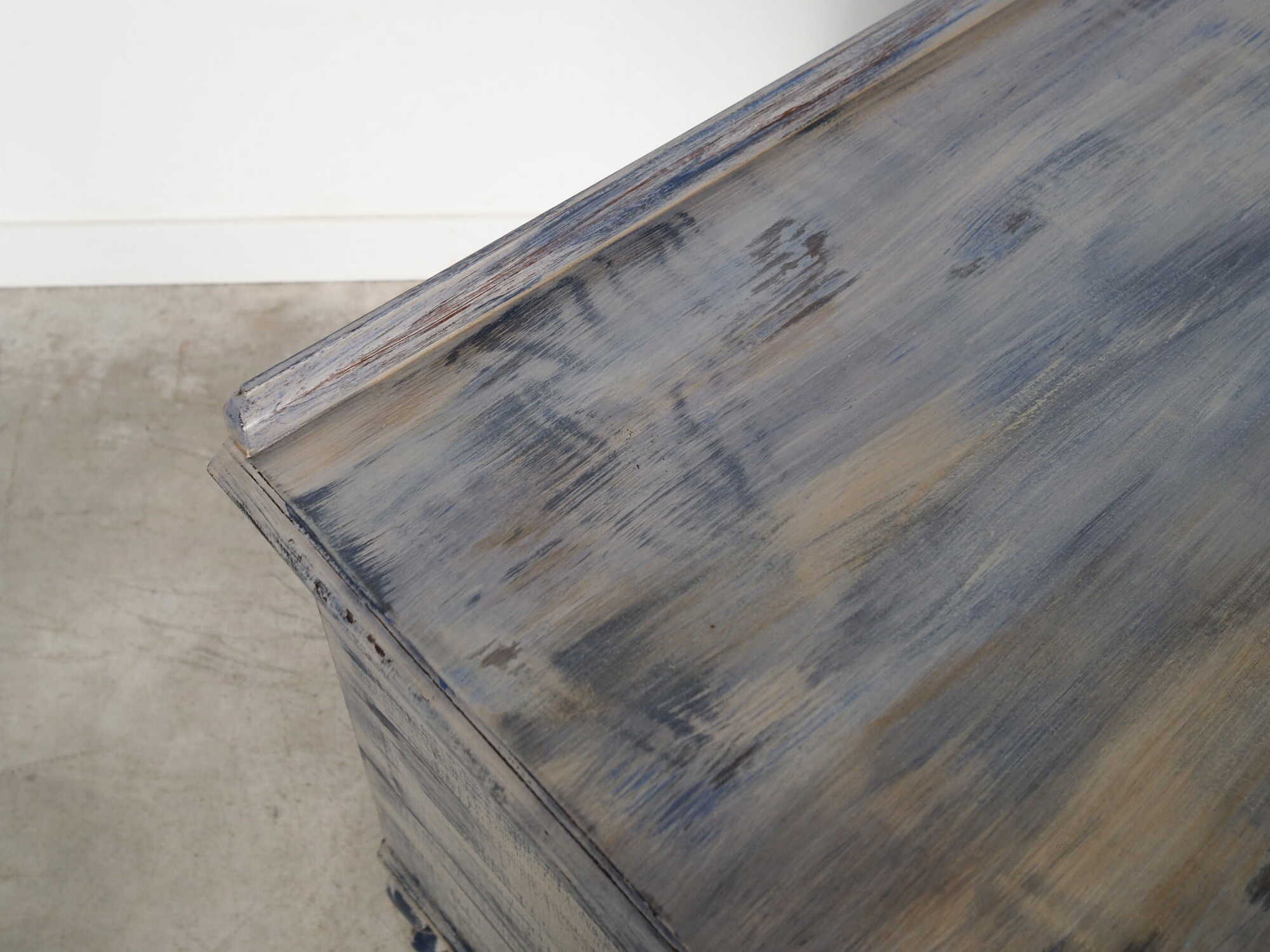 Vintage desk Pine grey 1960s 8