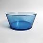 Vintage Bowl & Plate Glass Cobalt Blue 1980s 2