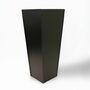 Spice Vase Metall Leder Schwarz 0