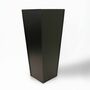 Spice Vase Metal Leather Black 0