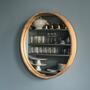 Round mirror handmade Dorian Oak 1
