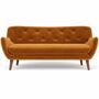 Herman Sofa 3-Sitzer Velour Matt Amber 0