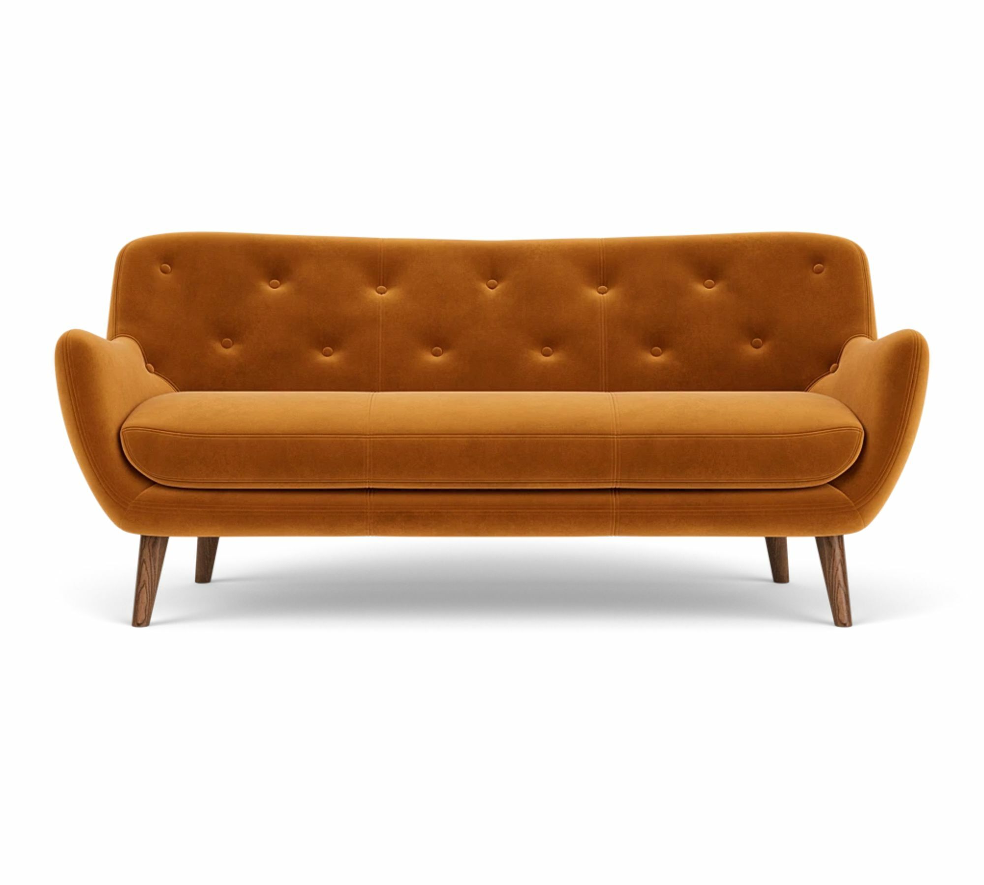 Herman Sofa 3-Sitzer Velour Matt Amber 0