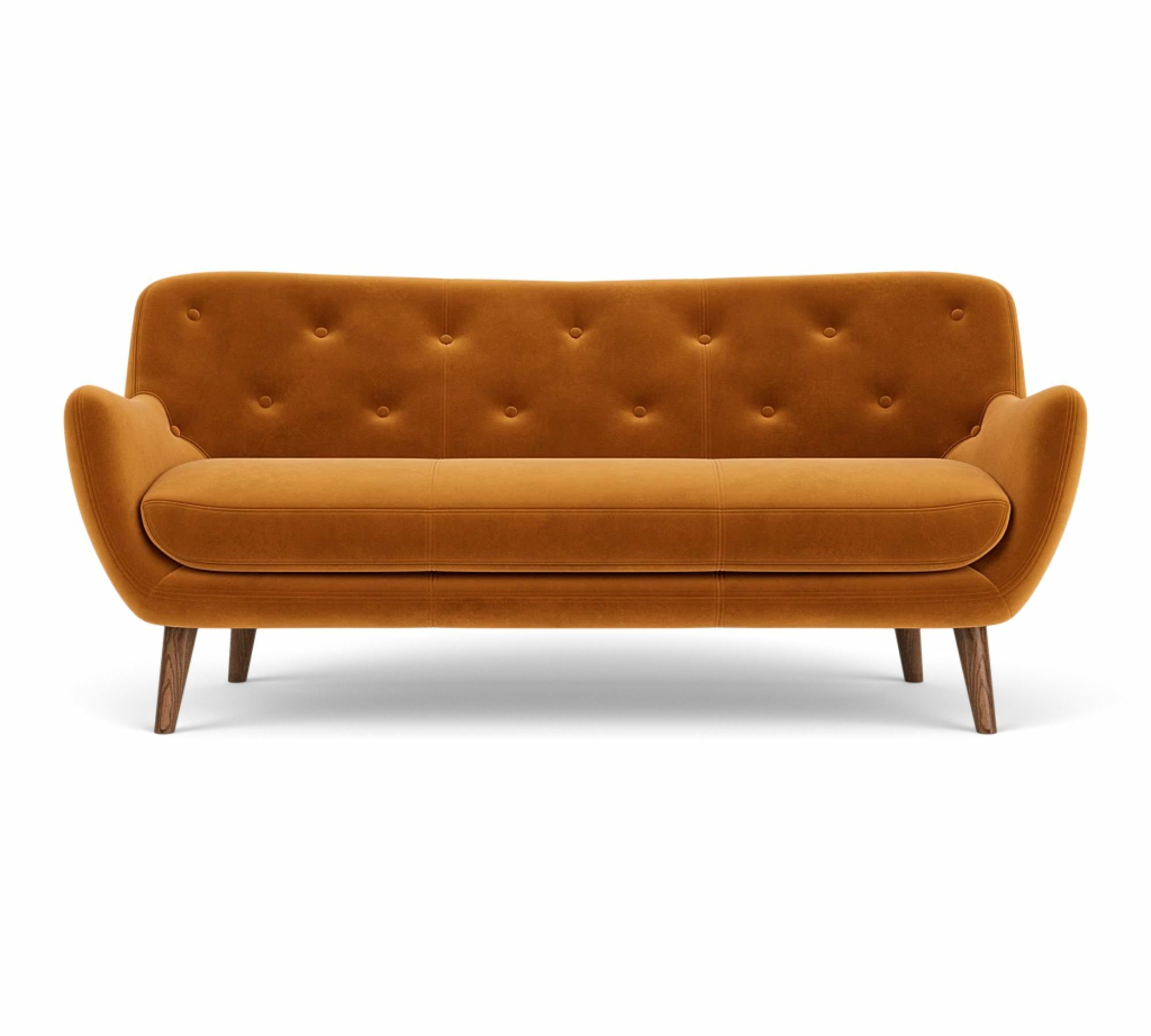 Herman Sofa 3-Sitzer Velour Matt Amber 0