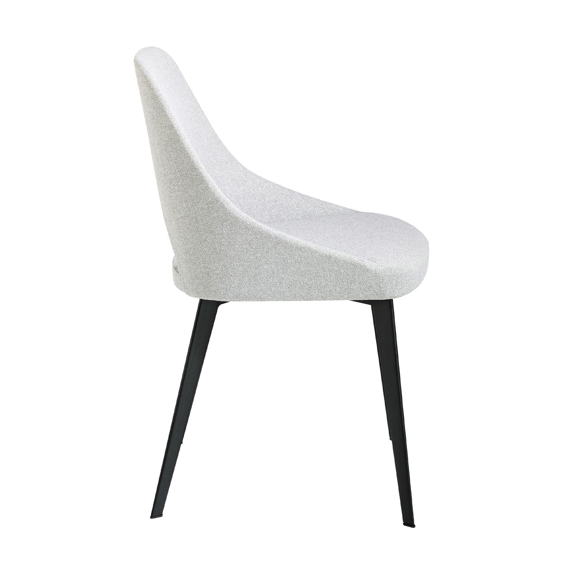 Dining chair textile gray 7