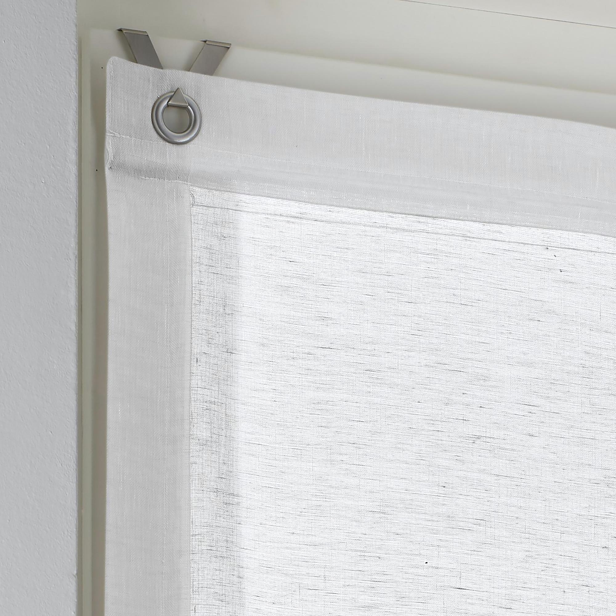 Ösenrollo Brondby Weiß 80 x 140 cm 2