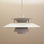 PH5 Pendant Lamp Metal Beige 1970s 1