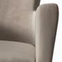 Armlehnstuhl Billie Samt Taupe 3