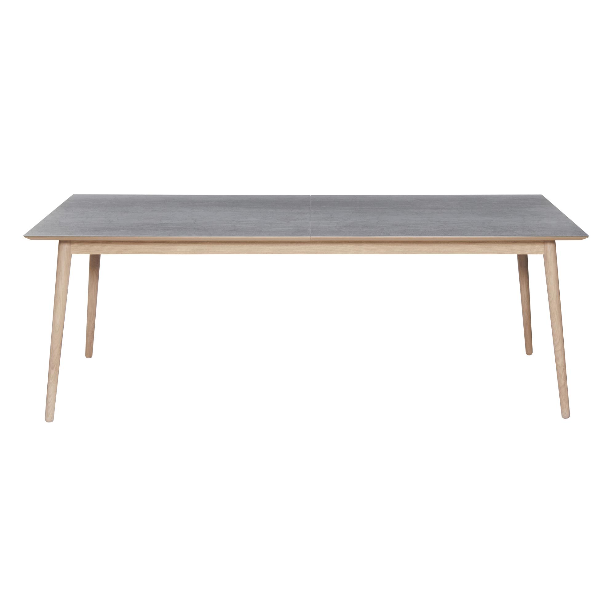 MEZA Dining table Ceramic top Light grey 2
