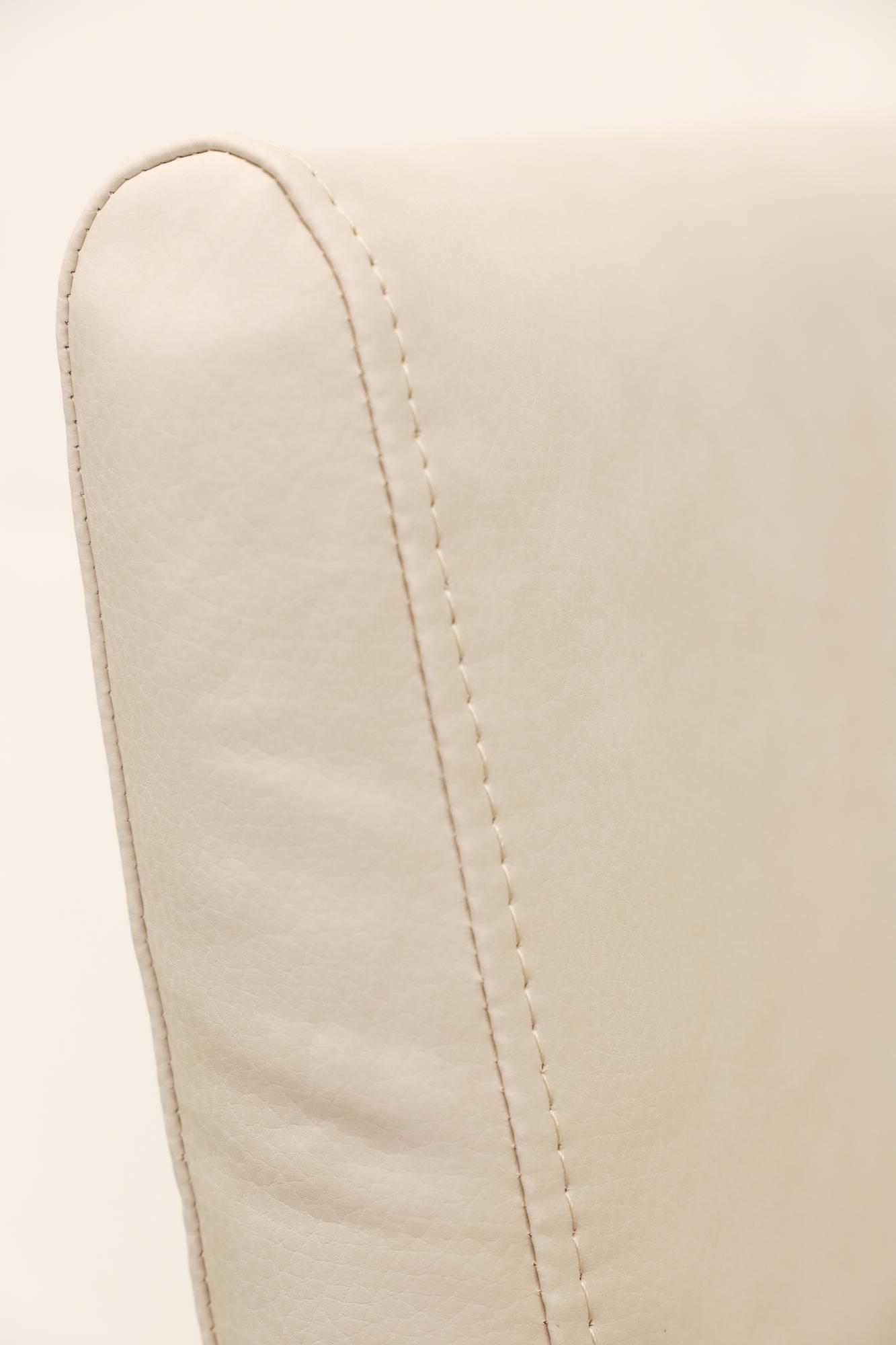 2x Teddy Sedia da pranzo ecopelle legno bianco 6