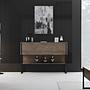 Luxe Sideboard Holz Schwarz Walnuss 3