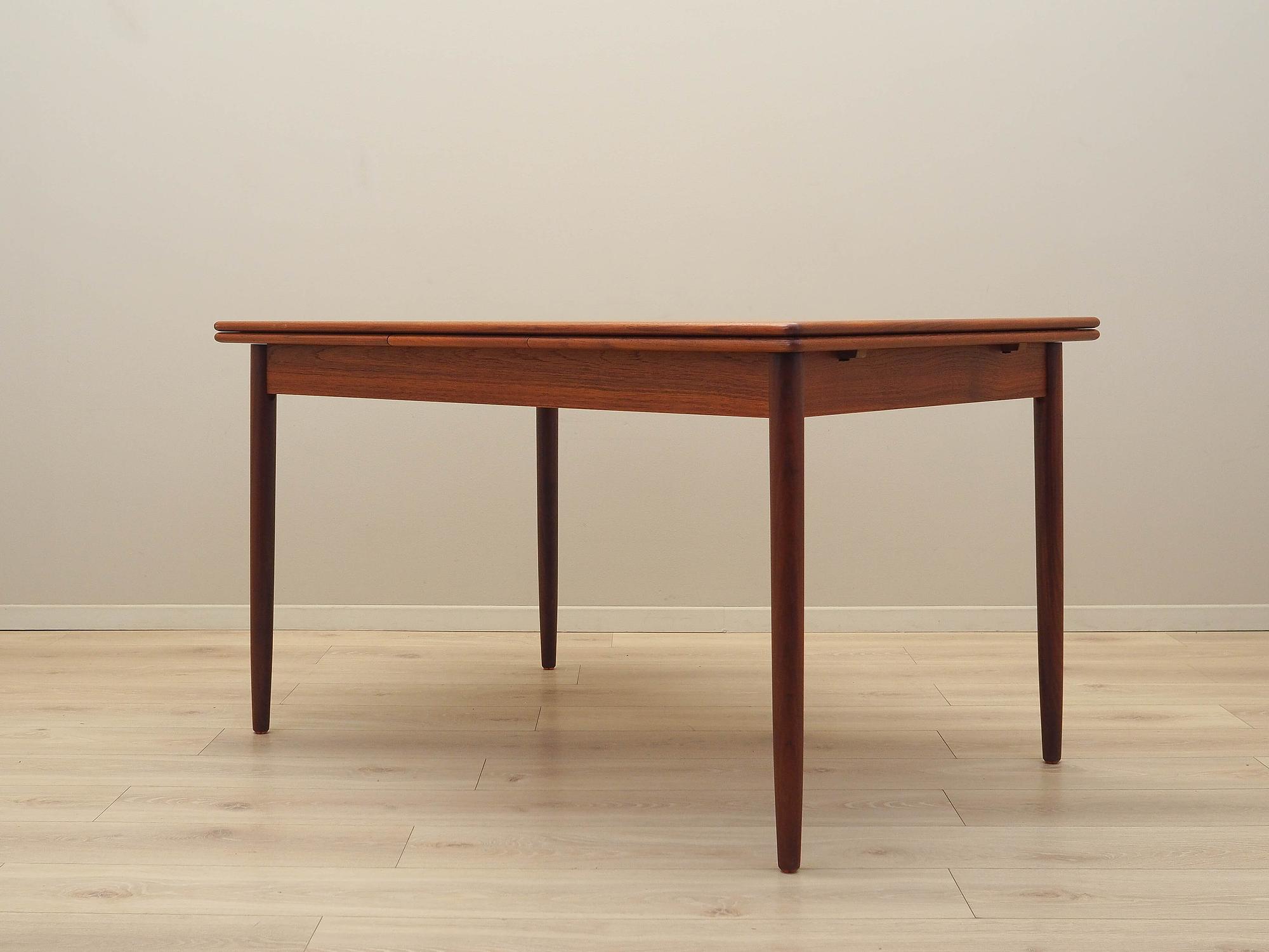 Teaktisch Braun 1970er Jahre 5