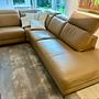 Corner Sofa Leather Beige 1