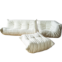 Togo Set Lounge 3 pezzi Bouclé Bianco 0
