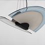 Pendant lamp Metal Glass 1990s 5