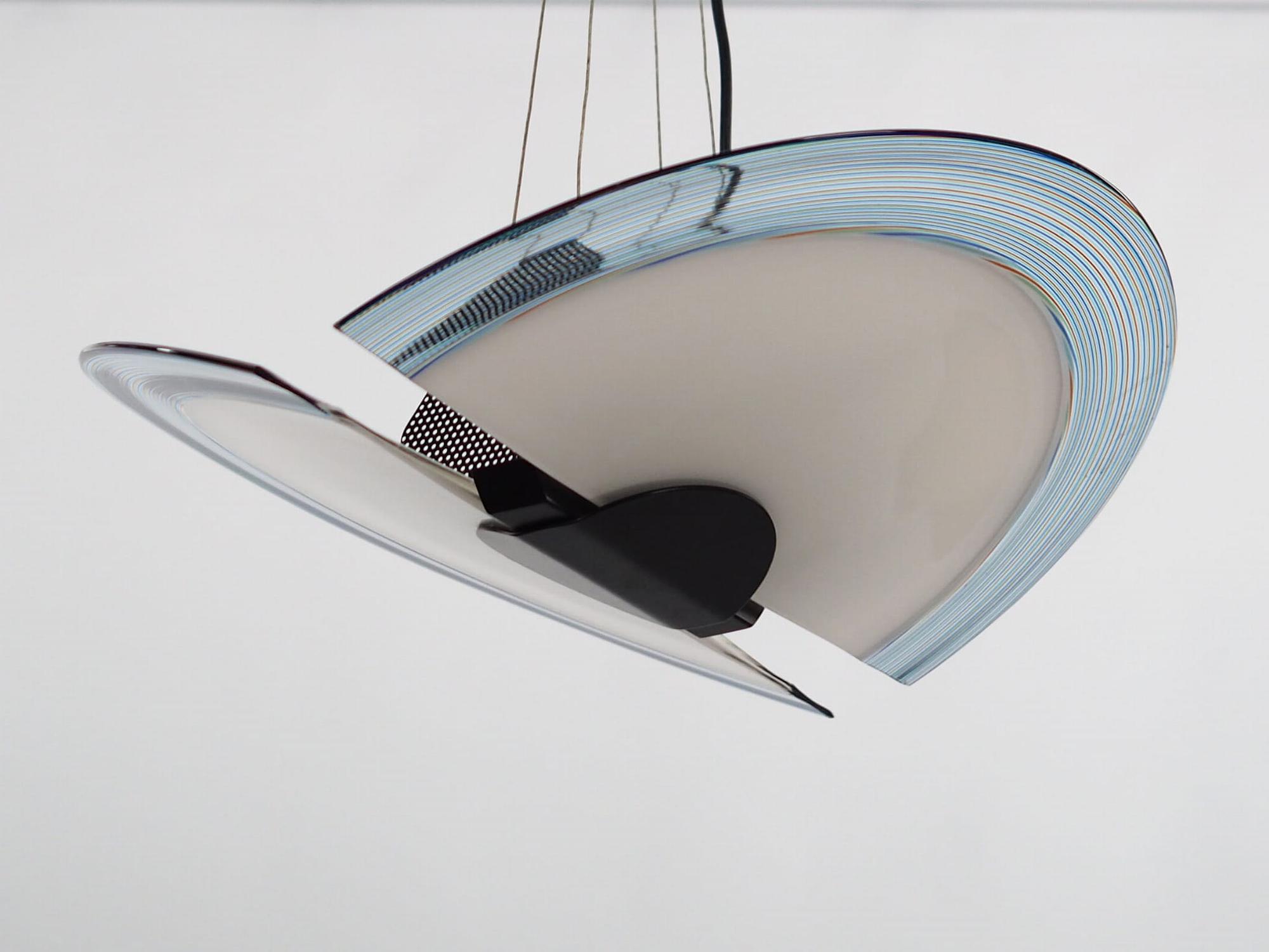 Pendant lamp Metal Glass 1990s 5