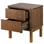 Strai Nachtkommode Furnierte Eiche Braun 2