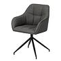 Swivel armchair Sidaon textured fabric Badia 0