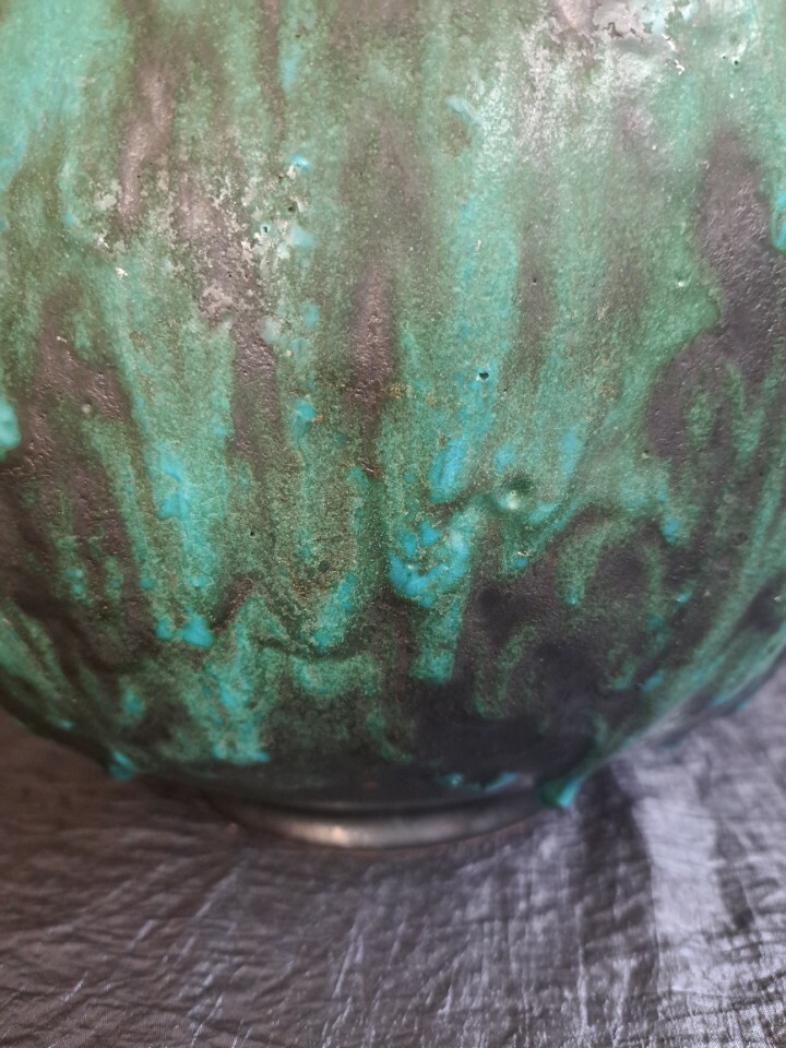 Vintage Vase Keramik Mehrfarbig 4