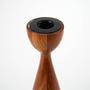 Tealight holder Teak 1970s 5