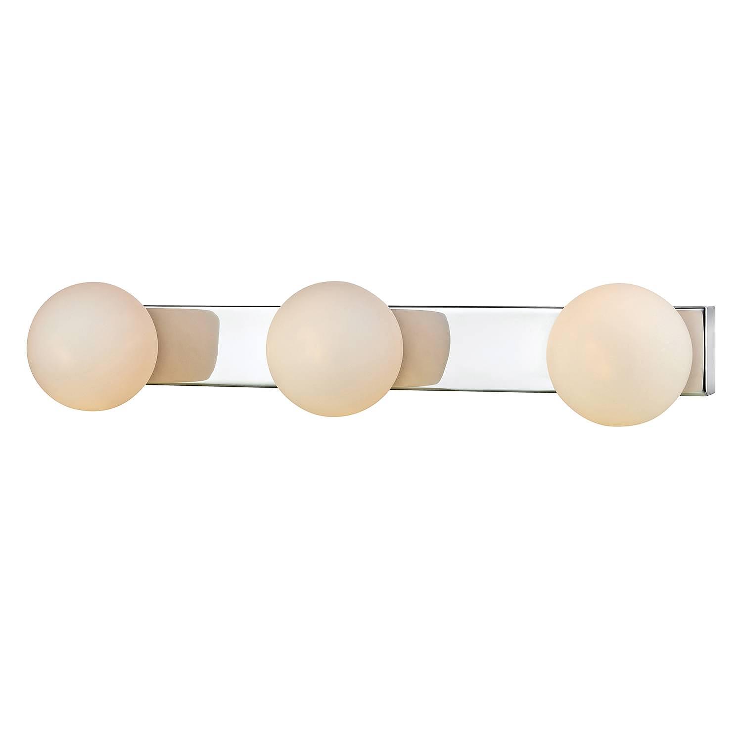 LED-Badleuchte Mini II Milchglas Edelstahl Silber 1