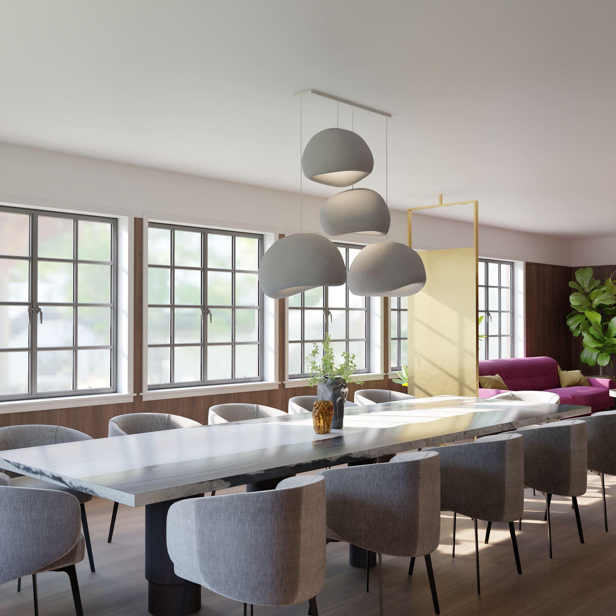 4-Flammig Wabi Sabi Yugen Pendelleuchte Beton Grau 4