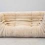 Togo Sofa 2-Sitzer mit Armlehne Cord Beige 0