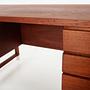 Desk Teak Brown 1970s 11