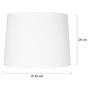 Lampshade Type F Cotton White 1