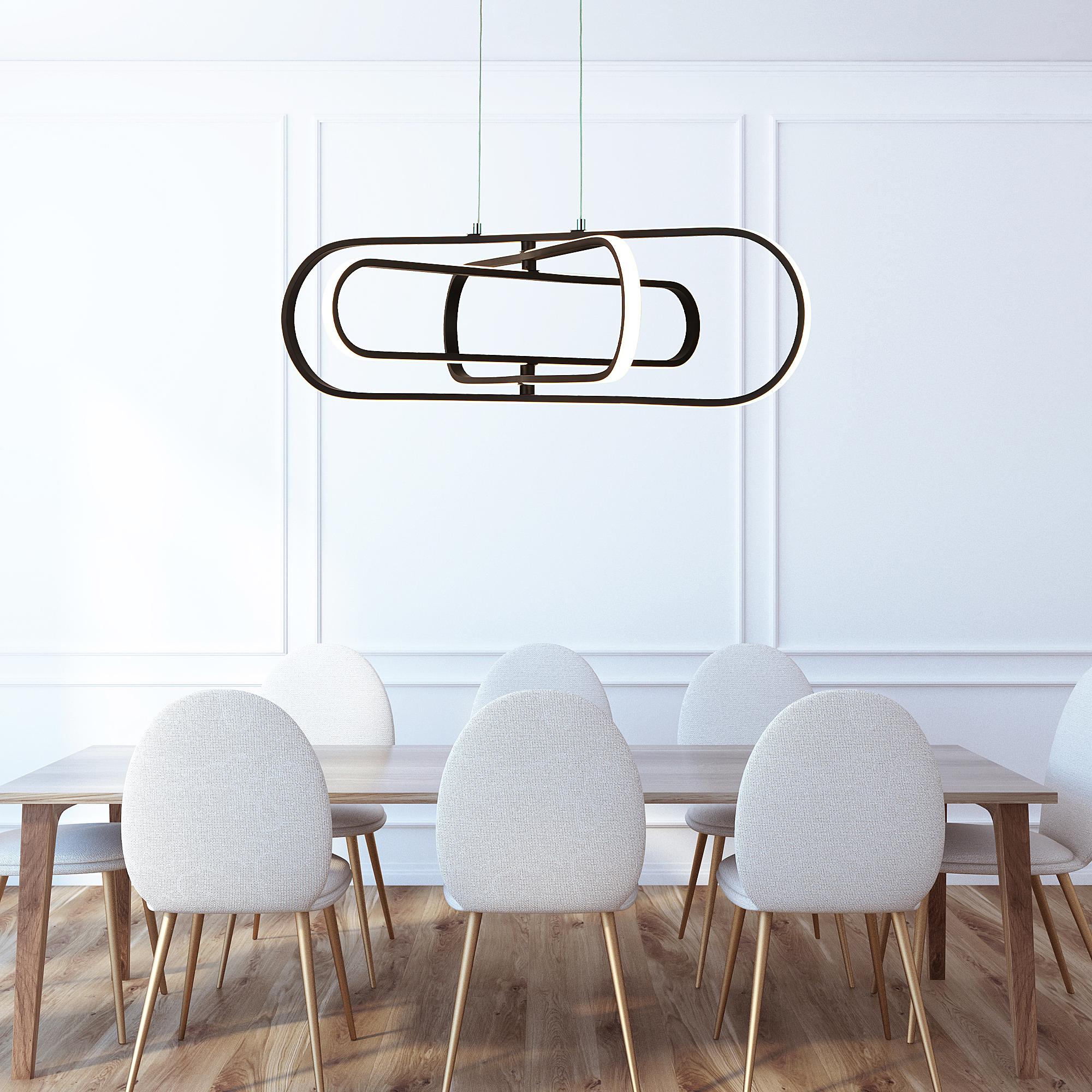 Pendant lamp Clip Steel Silicone Black 2