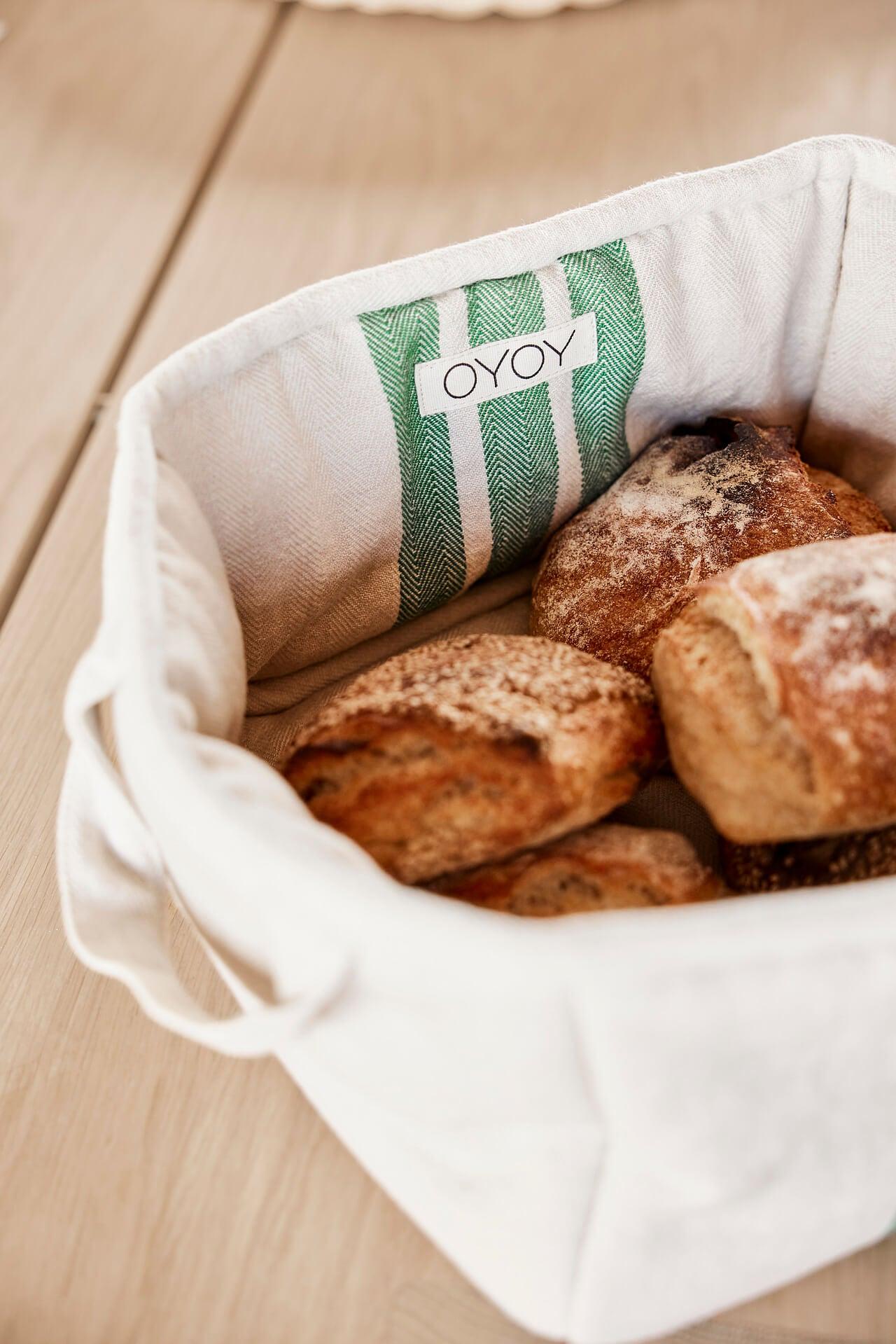 Linu Brotkorb Bio-Baumwolle Creme 2