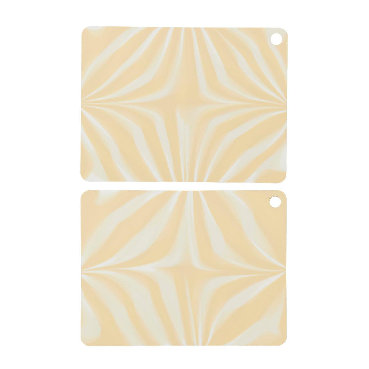 2x Zebura Placemat Silicone Yellow 0