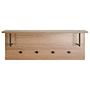 Wall coat rack Dunnet 80 cm oak decor 1