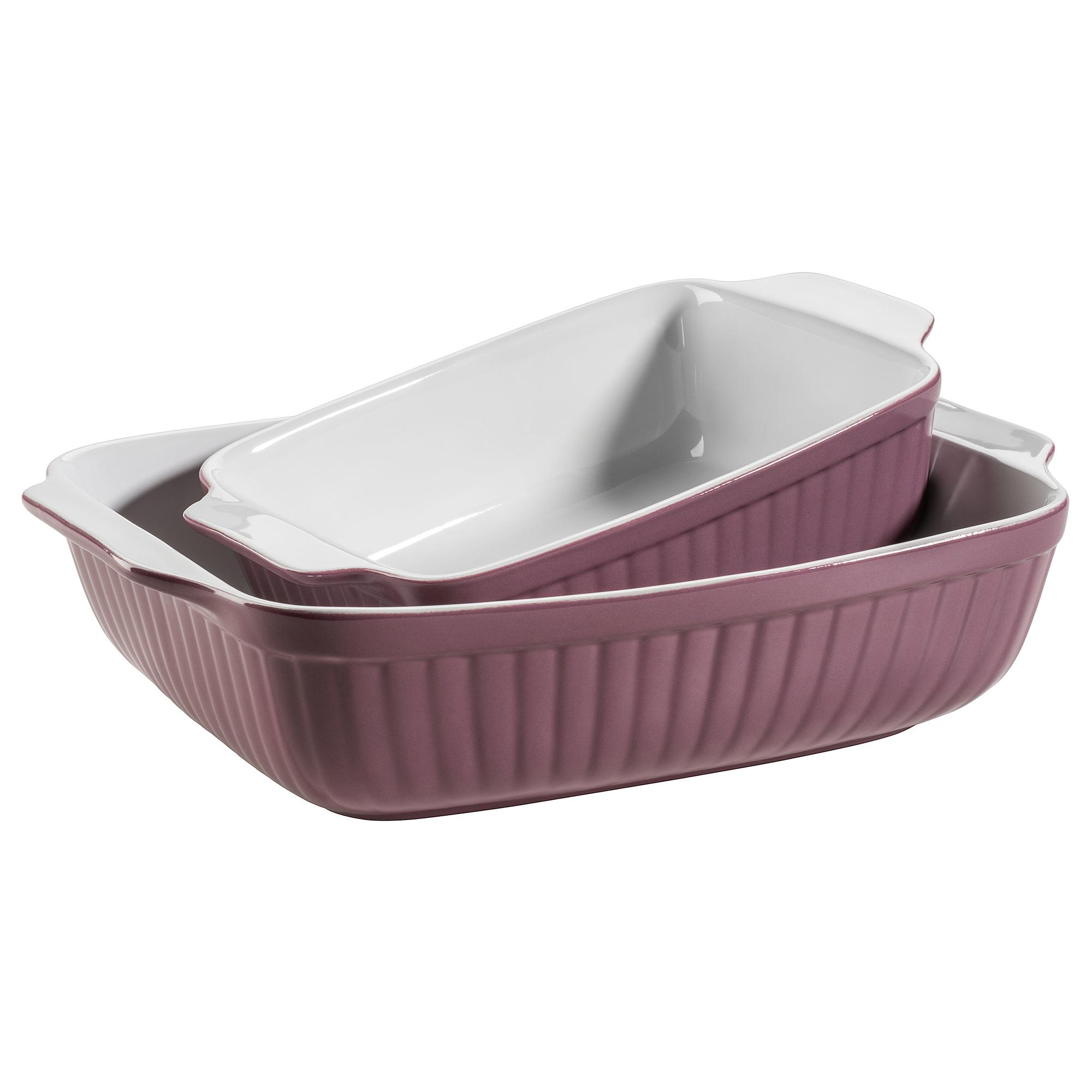 Ianti Casserole Dish 2-piece Stoneware Berry 0