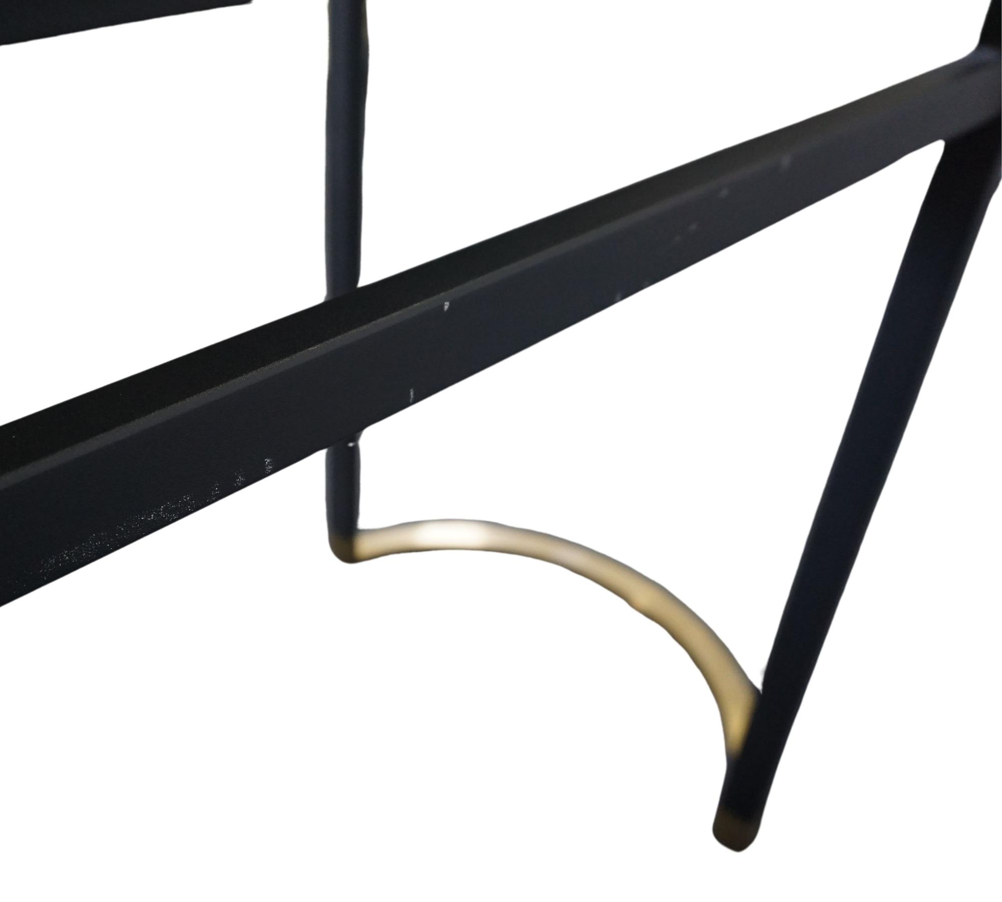 BLINK Console table steel wood veneer 5