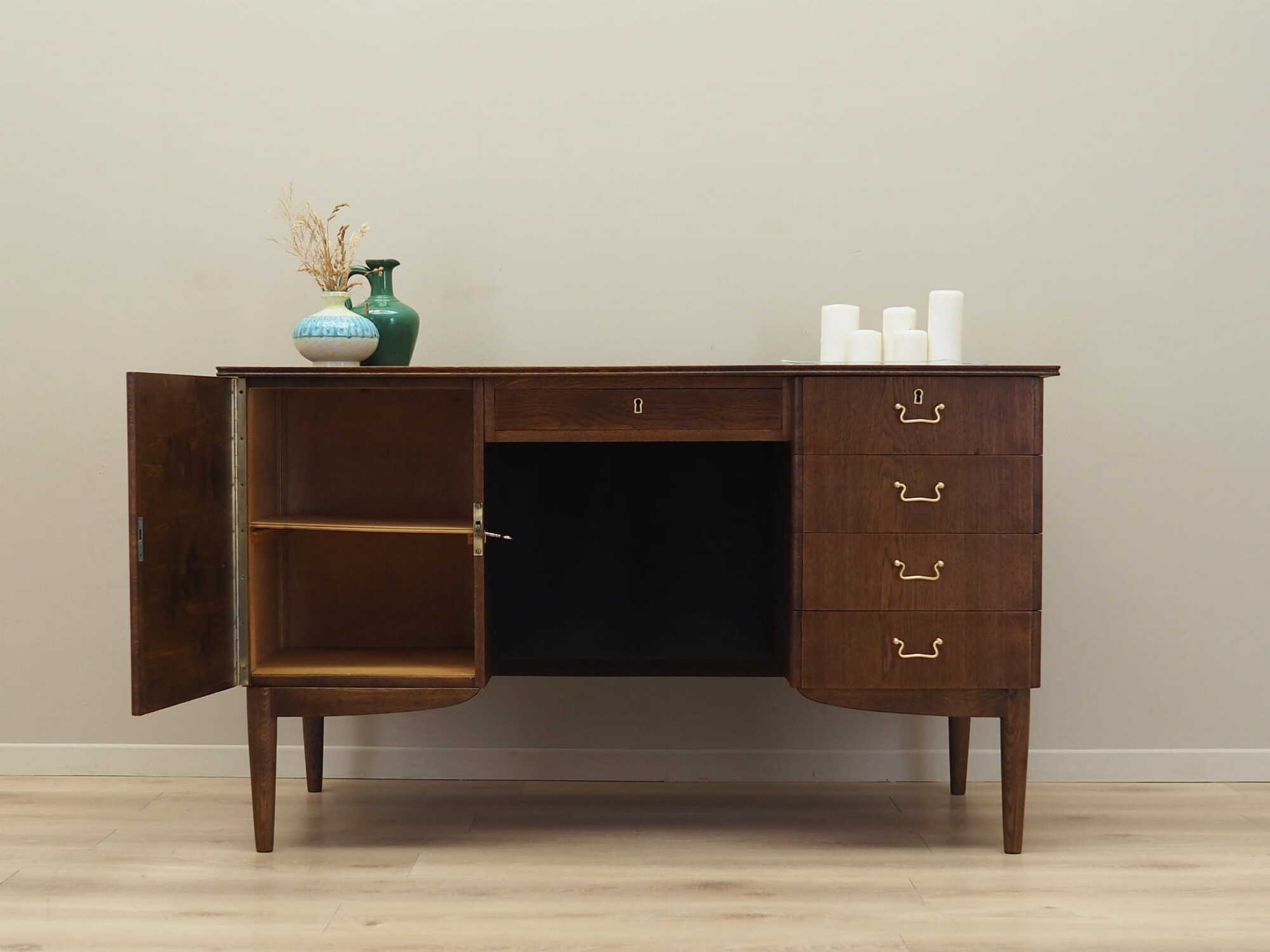Desk Wood Brown 1970s 2