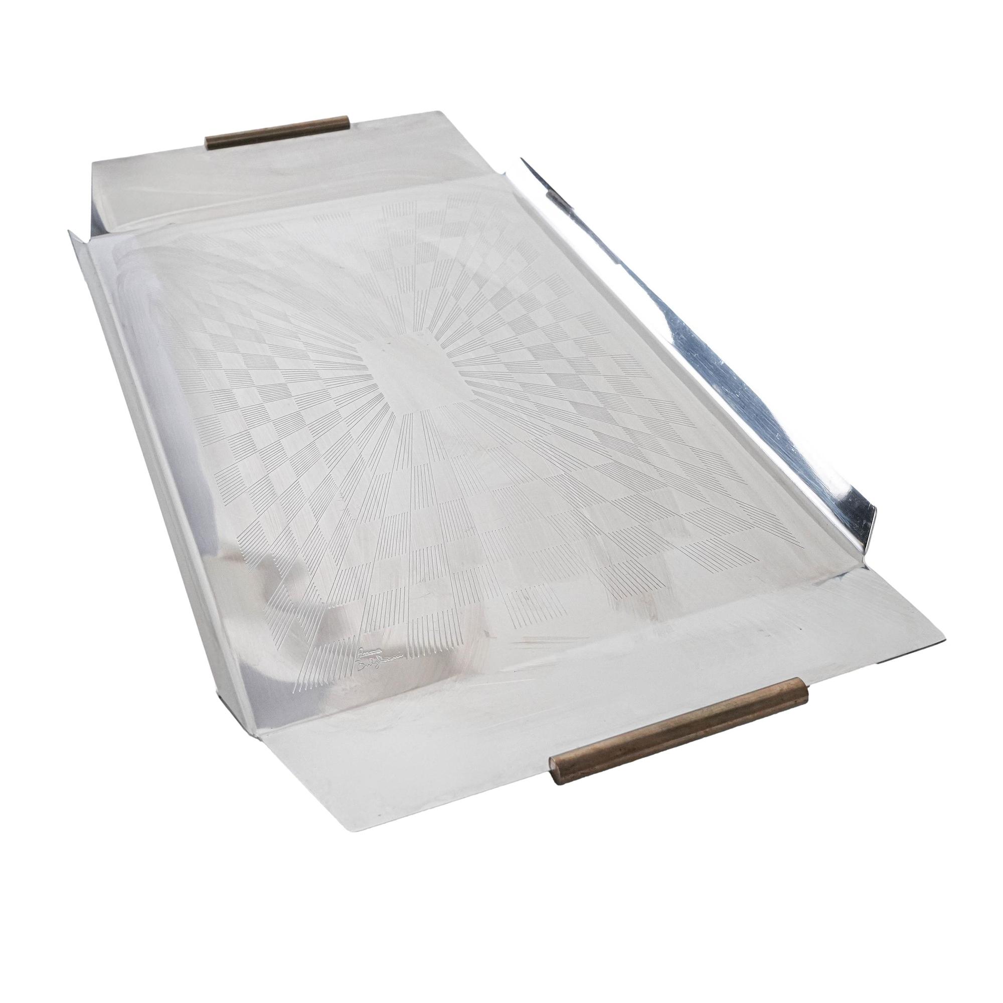 Edelstahltablett Silber 0