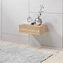 Kuunga Hanging Nightstand Oak Brown 3