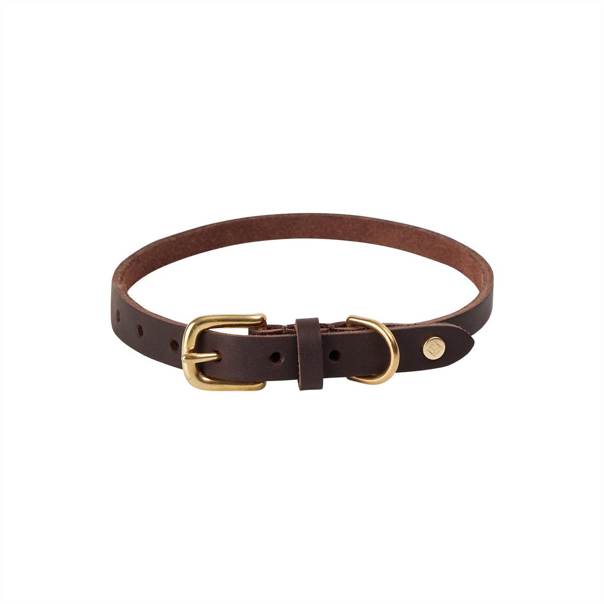 Robin Hundehalsband Leder Braun 0